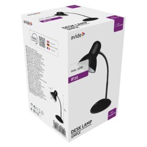 Avide Basic Asztali Lámpa Simple Fekete | BR (SKU:ABDLS-B) Basic