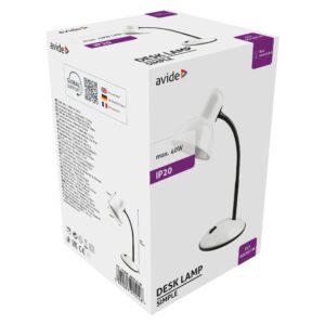 Avide Basic Asztali Lámpa Simple Fehér | BR (SKU:ABDLS-W)