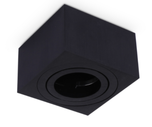 Avide A50LM Lámpatest Négyzetes Fekete Dönthető | BR (SKU:ABDLSS-8050-B) Fényforrás nélküli