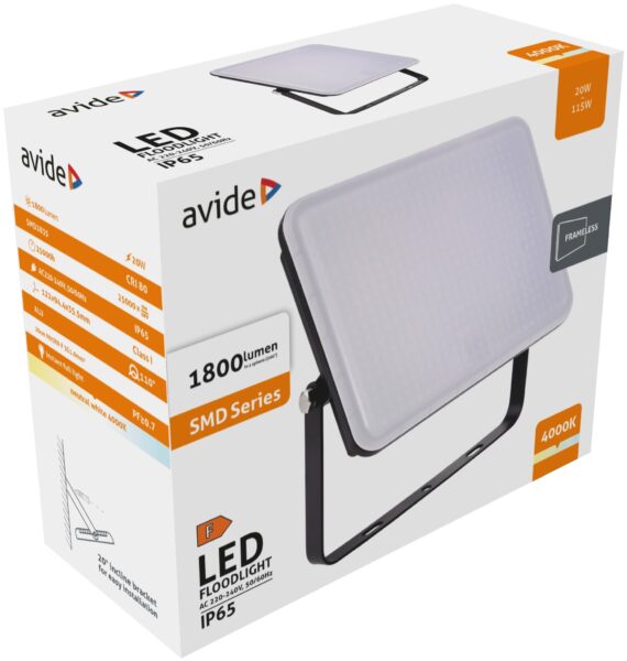 Avide LED Reflektor Slim SMD Keret nélküli 20W NW 4000K | BR (SKU:ABFLFNW-20W) Reflektorok Avide LED Reflektor Slim SMD Keret nélküli 20W NW 4000K | BR (SKU:ABFLFNW-20W) Reflektorok