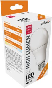 Avide LED Globe A70 16W E27 NW 4000K | BR (SKU:ABG27NW-16W-AP) Gömb