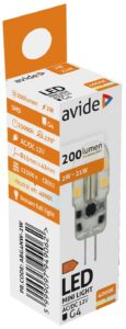 Avide LED 2W G4 NW 4000K | BR (SKU:ABG4NW-2W) Kapszula