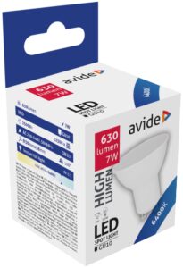 Avide LED Spot Alu+plastic 7W GU10 CW 6400K | BR (SKU:ABGU10CW-7W-AP) Szpot