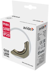 Avide GU10 Keret Kerek Alu | BR (SKU:ABGU10F-ALU-R) Alu