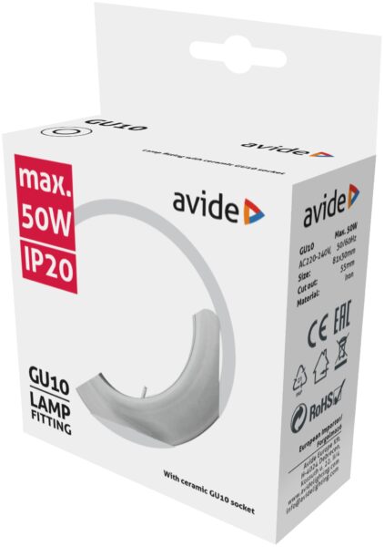 Avide GU10 Keret Domború Króm | BR (SKU:ABGU10F-C-CH) GU10 keretek Avide GU10 Keret Domború Króm | BR (SKU:ABGU10F-C-CH) GU10 keretek