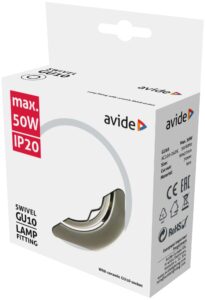 Avide GU10 Keret Normál Forgatható Króm | BR (SKU:ABGU10F-NS-CH) Forgatható