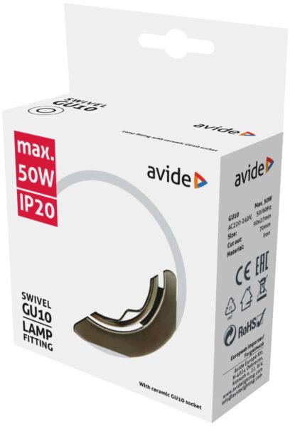 Avide GU10 Keret Normál Forgatható Réz | BR (SKU:ABGU10F-NS-CO) GU10 keretek Avide GU10 Keret Normál Forgatható Réz | BR (SKU:ABGU10F-NS-CO) GU10 keretek