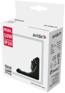 Avide GU10 Keret Négyzetes Antracit | BR (SKU:ABGU10F-S-AN) Fix