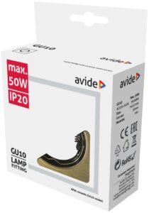 Avide GU10 Keret Négyzetes Réz | BR (SKU:ABGU10F-S-CO) Fix