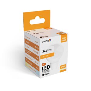 Avide LED Spot ALU+plastic 6W GU5.3 12V NW 4000K | BR (SKU:ABGU5.3NW-6W-AP-12V) Szpot