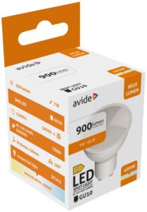 Avide LED Spot Alu+plastic 7W GU10 NW 4000K 900lm | BR (SKU:ABGU10NW-7W-HL) Szpot