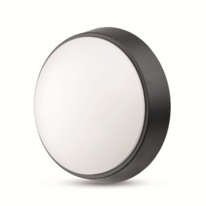 Avide Cseppálló Mennyezeti Lámpa Europa-R Kerek IP65 18W CCT Fekete/Fehér | BR (SKU:ABHL65-R-18W-CCT-EUR-WOB)