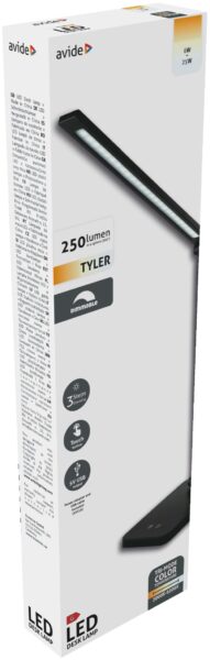 Avide LED Asztali Lámpa Tyler Fekete 6W | BR (SKU:ABLDL-6W-TYL-B) LEDes