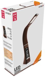Avide LED Asztali Lámpa Üzleti Bőrhatású Naptár Barna 6W | BR (SKU:ABLDL-BLC-6W-BR) LEDes