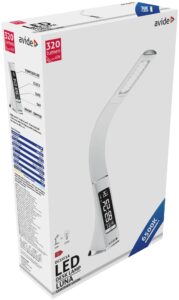 Avide LED Asztali Lámpa Üzleti Bőrhatású Naptár Luna Fehér 6W | BR (SKU:ABLDL-BLC-6W-WH) LEDes