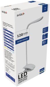 Avide LED Asztali Lámpa Csíptethető Fehér 1.5W | BR (SKU:ABLDL-CLIP-1.5W) LEDes