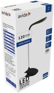 Avide LED Asztali Lámpa Csiptethető Fekete 1.5W | BR (SKU:ABLDL-CLIP-1.5W-BL) LEDes