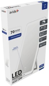 Avide LED Asztali Lámpa Világítós Sminktükör 3.5W Adapter nt. | BR (SKU:ABLDL-M-3.5W-AE) LEDes