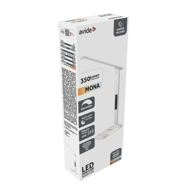 Avide LED Asztali Lámpa QI Mona 7W | BR (SKU:ABLDL-ODL-7W) LEDes
