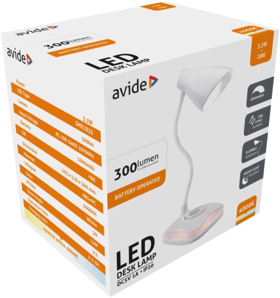 Avide LED Asztali Lámpa USB 3.2W | BR (SKU:ABLDL-USB-3.2W) Asztali és állólámpák Avide LED Asztali Lámpa USB 3.2W | BR (SKU:ABLDL-USB-3.2W) Asztali és állólámpák
