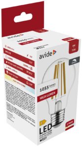 Avide LED Filament Globe 9W Fényerőszabályzós E27 WW 2700K | BR (SKU:ABLFG27WW-9W-D) Gömb