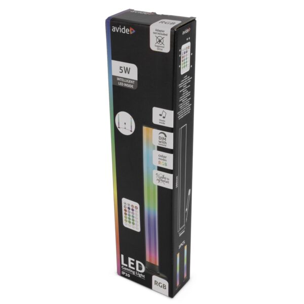 Avide Asztali Gamer fény 5W RGB+IC IR távirányítóval | BR (SKU:ABLGLWIRC-RGBIC) Szettek