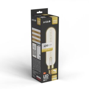 Avide LED Jumbo Filament Melan Amber 4.5W E27 2200K Fényerőszabályzós | BR (SKU:ABLJFA-4.5W-MEL) Jumbo