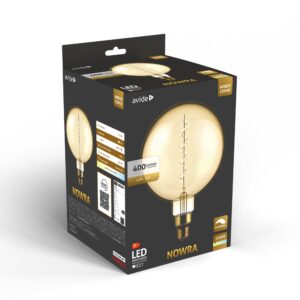 Avide LED Jumbo Filament Nowra Amber 4.5W E27 2200K Fényerőszabályzós | BR (SKU:ABLJFA-4.5W-NOW) Jumbo