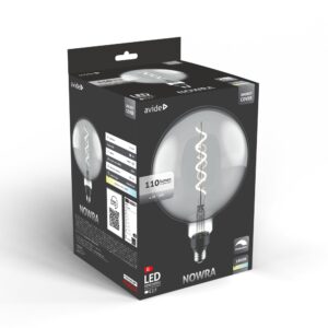Avide LED Jumbo Filament Nowra Smokey 4.5W E27 2200K Fényerőszabályzós | BR (SKU:ABLJFA-4.5W-NOW-S) Jumbo