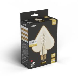 Avide LED Jumbo Filament Pearl Amber 4.9W E27 2200K Fényerőszabályzós | BR (SKU:ABLJFA-4.9W-PEA)