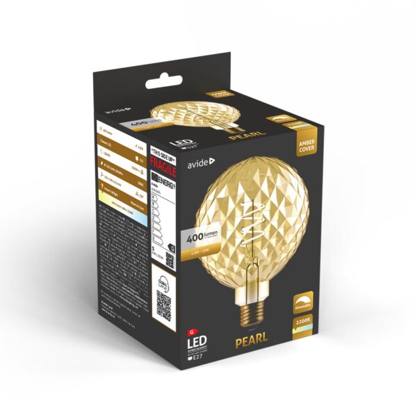 Avide LED Jumbo Filament Pearl Amber 4.9W E27 2200K Fényerőszabályzós | BR (SKU:ABLJFA-4.9W-PEA) Jumbo Avide LED Jumbo Filament Pearl Amber 4.9W E27 2200K Fényerőszabályzós | BR (SKU:ABLJFA-4.9W-PEA) Jumbo