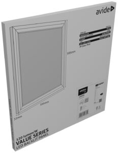 Avide LED Panel 600x600mm 40W NW 4000K 120lm/W Value Range Backlit | BR (SKU:ABLPBL600-40W-NW-VAL) Value
