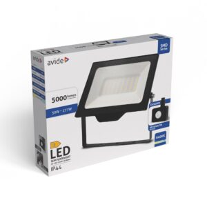Avide LED Reflektor SMD 50W CW 6400K Opc.PIR | BR (SKU:ABLRFLCW-50W-OPIR) OPIR Avide LED Reflektor SMD 50W CW 6400K Opc.PIR | BR (SKU:ABLRFLCW-50W-OPIR) OPIR