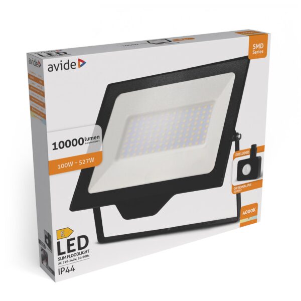 Avide LED Reflektor SMD 100W NW 4000K Opc.PIR | BR (SKU:ABLRFLNW-100W-OPIR) Egyéb