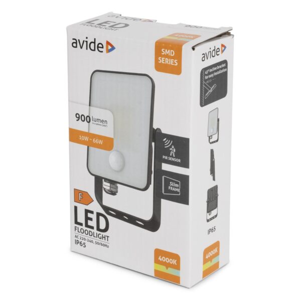 Avide LED Reflektor SMD Keret nélküli 10W NW 4000K Beépített PIR | BR (SKU:ABLRFLNW-10W-FS-PIR) Keret nélküli Avide LED Reflektor SMD Keret nélküli 10W NW 4000K Beépített PIR | BR (SKU:ABLRFLNW-10W-FS-PIR) Keret nélküli