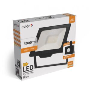 Avide LED Reflektor SMD 20W NW 4000K Opc.PIR | BR (SKU:ABLRFLNW-20W-OPIR) OPIR