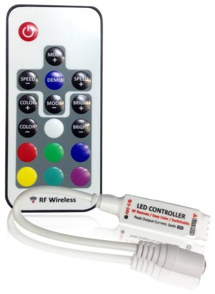 Avide LED Szalag 5-24V 144W RGB 17 Gombos RF Távirányító és Vezérlő | BR (SKU:ABLS12V17KRGB-144W-RFC) Vezérlők Avide LED Szalag 5-24V 144W RGB 17 Gombos RF Távirányító és Vezérlő | BR (SKU:ABLS12V17KRGB-144W-RFC) Vezérlők