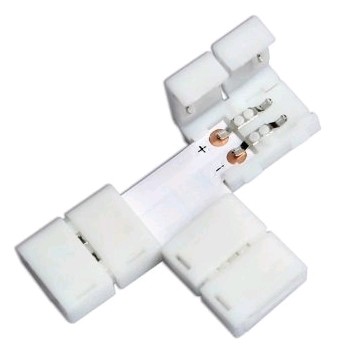 Avide LED Szalag 12V 5050SMD T Elosztó | BR (SKU:ABLS12V5050-T-CONNECTOR) Egyszínű