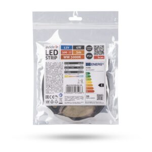 Avide LED Szalag C-LED 12V 4W WW 3000K IP20 5m | BR (SKU:ABLS12VCLED-WW-5M) COB Szalag Avide LED Szalag C-LED 12V 4W WW 3000K IP20 5m | BR (SKU:ABLS12VCLED-WW-5M) COB Szalag