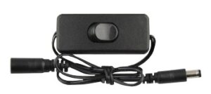 Avide LED Szalag 12-24V DC csatlakozó kapcsolóval, fekete/50cm (5 db-os csom.) | BR (SKU:ABLS12VDC-SWITCH-5) Egyszínű