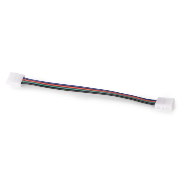 Avide LED Szalag 12-24V csatlakozó, forr.mentes, RGB-4 eres, 10mm/150mm (10 db-os csom.) | BR (SKU:ABLS12VRGB-4PIN-4PIN-CON-10) Egyéb
