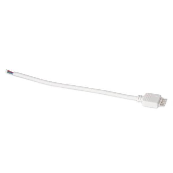 Avide LED Szalag 12-24V apa csatlakozó, RGB-4 eres, 10mm/150mm (10 db-os csom.) | BR (SKU:ABLS12VRGB-4PINCON-IP20-W-10) RGB