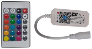 Avide LED Szalag 12-24V 100W RGB+W IR Távirányító és WIFI-s Vezérlő | BR (SKU:ABLS12VRGBW-100W-WIFI+IR) RGB+W
