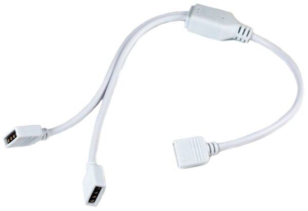 Avide LED Szalag 12V RGB+W Kétágú Kontroller Elosztó Kábel 30cm | BR (SKU:ABLS12VRGBW-2WAY-SPLIT) LED kiegészítők