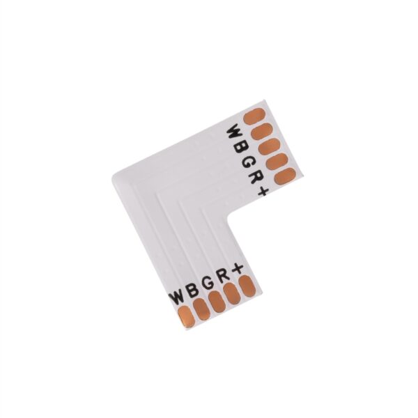 Avide LED Szalag 12V RGB+W L Elosztó (10 darabos csomag) | BR (SKU:ABLS12VRGBW-L-CONNECTOR-10) RGB+W