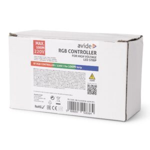 Avide LED Szalag 220V RGB RF Távirányító és Vezérlő max. 100m LED-szalaghoz | BR (SKU:ABLS220VRGB-100M-RFC)