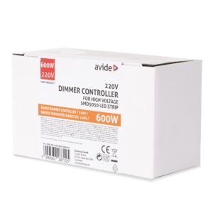 Avide LED Szalag 220V 600W Fényerőszabályzó 5050 SMD Rádiós Távirányító és Vezérlő | BR (SKU:ABLS220VSCD-600W-RFC) 220V Kontrollerek