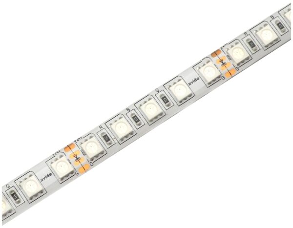 Avide LED Szalag 24V 21.6W RGB IP65 5m | BR (SKU:ABLS24V5050-90RGB65) LED szalagok