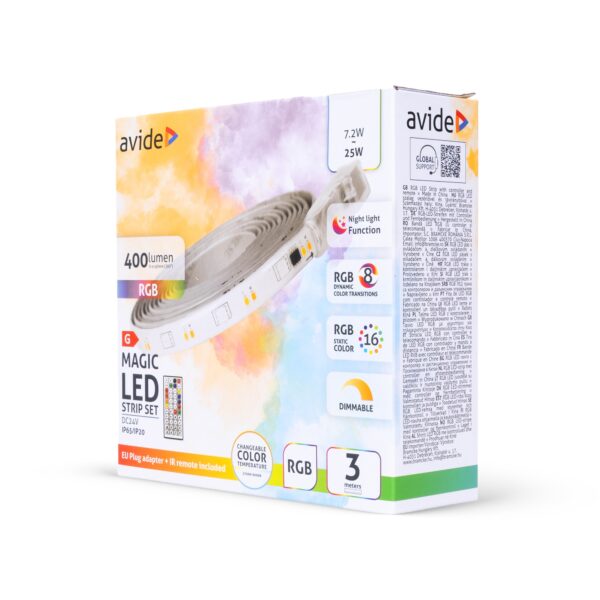Avide LED Szalag Szett 24V 22W SMD5050 900LED RGB-IC+CCT-IC IP65 10m | BR (SKU:ABLSBL24V5050-900RGBICCCTIC-CB) Egyéb