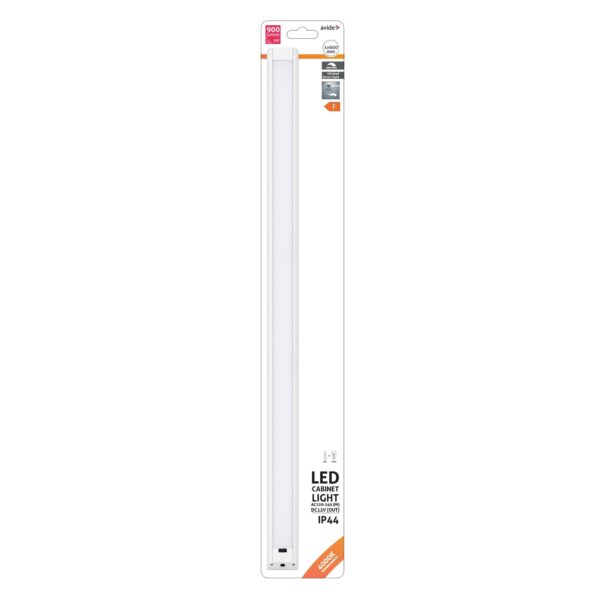 Avide LED Szalag Szekrény Lámpa 9W SMD2835 4000K IP44 600mm + Szenzor | BR (SKU:ABLSCAB-60NW-BL1) Pultmegvilágító lámpa